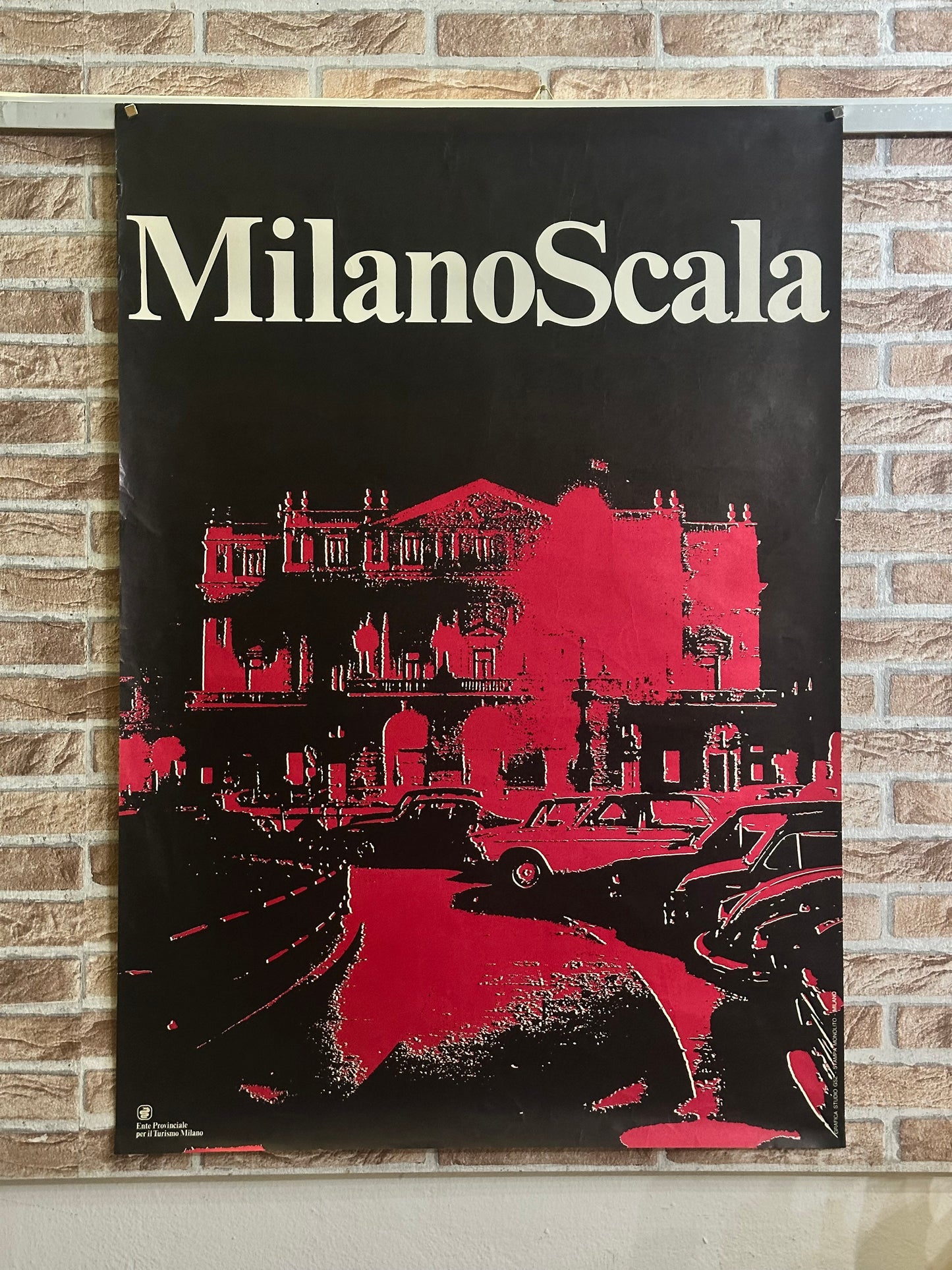 Manifesto pubblicitario originale - Milano Scala
