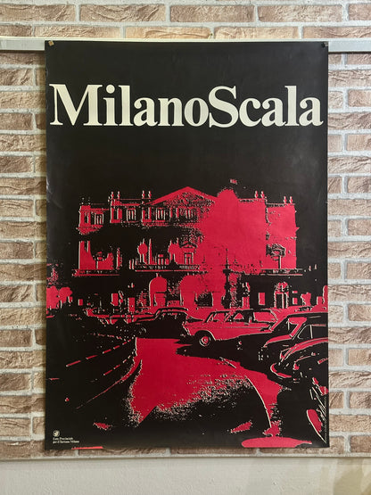 Manifesto pubblicitario originale - Milano Scala