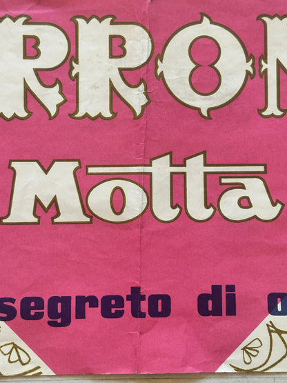 Manifesto pubblicitario originale - Torrone Motta Milano