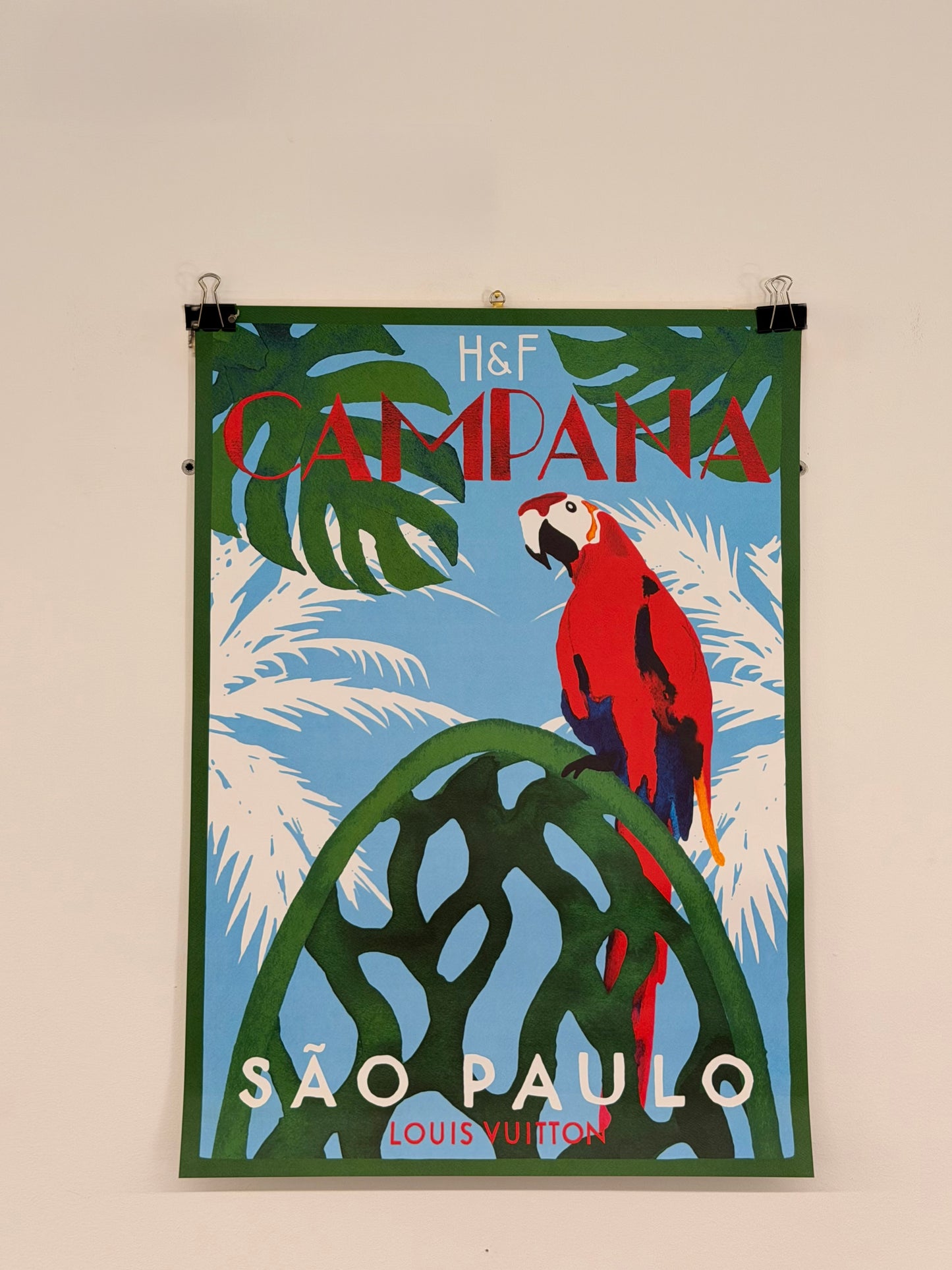 Manifesto pubblicitario originale - Louis Vuitton Sao Paulo