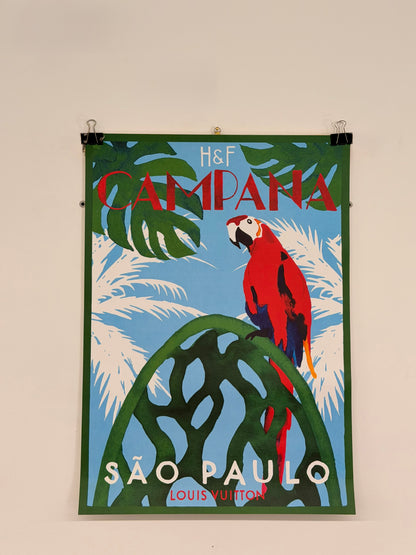 Manifesto pubblicitario originale - Louis Vuitton Sao Paulo