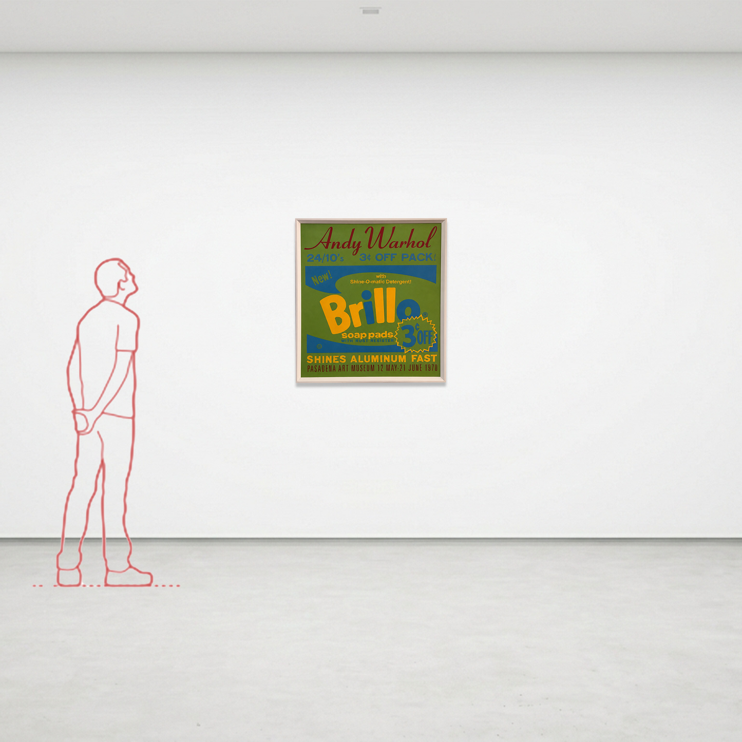 Manifesto pubblicitario incorniciato Brillo - Andy Warhol