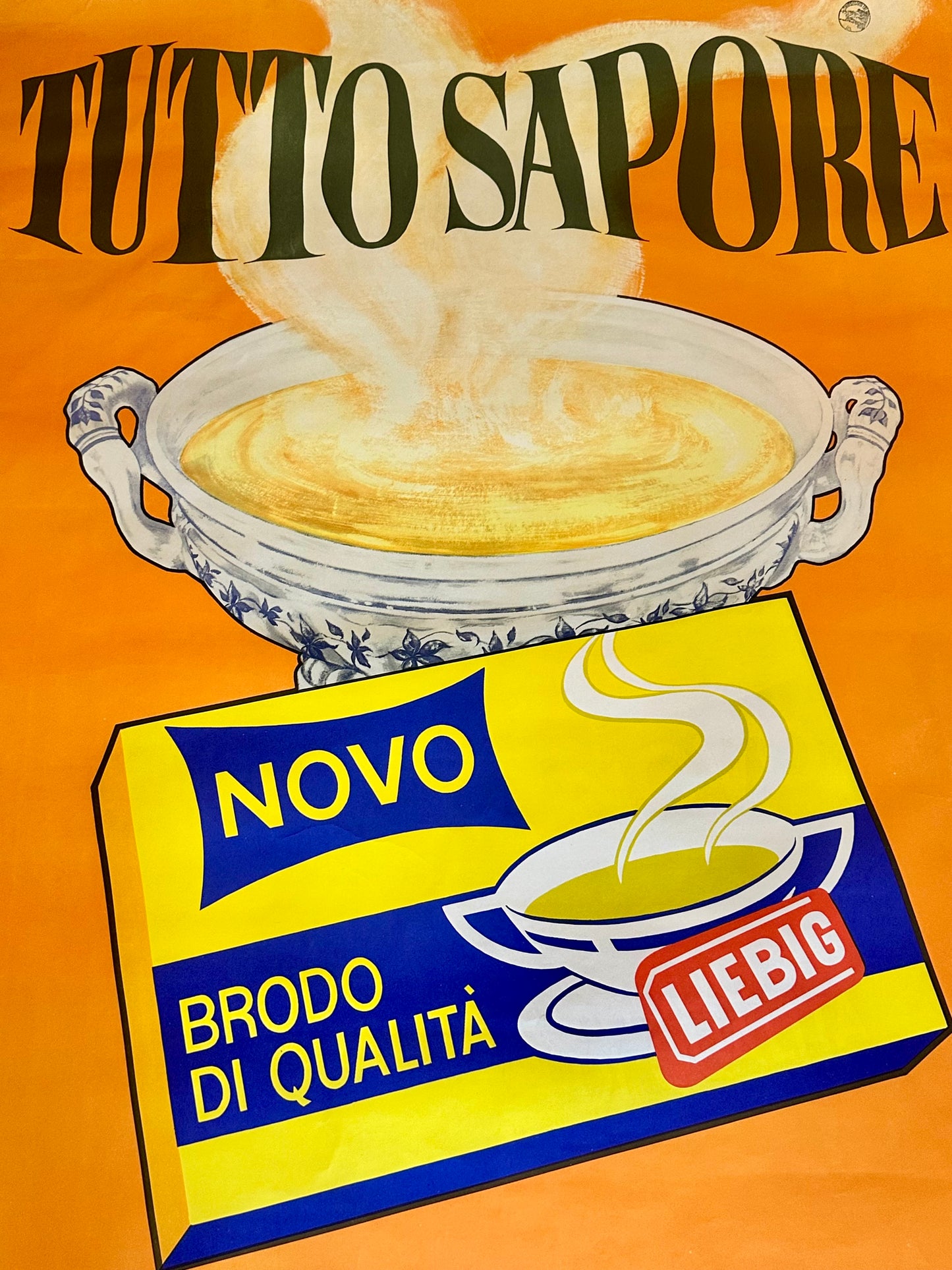 Manifesto pubblicitario originale - Brodo Novo