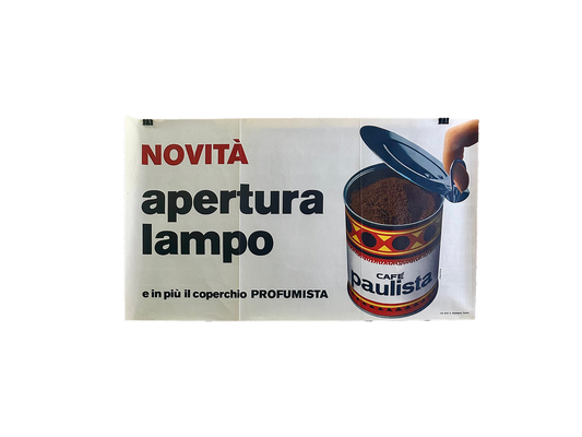 Manifesto pubblicitario originale - Caffe Paulista