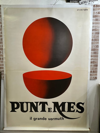 Manifesto pubblicitario originale - Punt e Mes