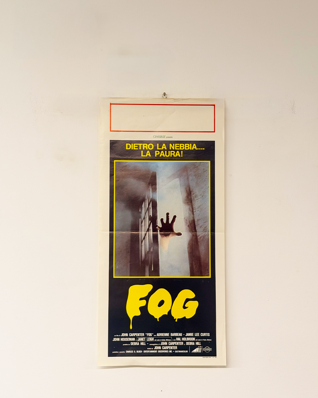 Locandina di cinema - Fog, dietro la nebbia la paura (Carpenter)