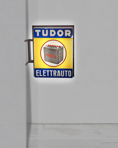 Insegna luminosa Bifacciale Tudor Elettrauto