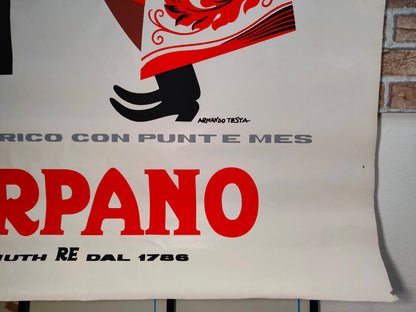 Manifesto originale pubblicitario - Carpano Napoleone