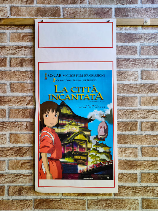 Locandina originale di cinema - La città incantata - Miyazaki
