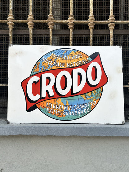 Insegna smaltata CRODO