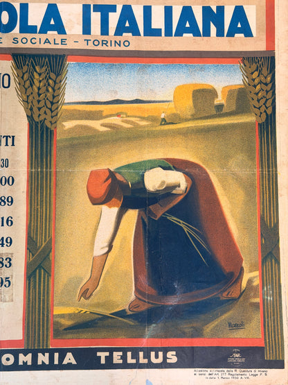 Manifesto pubblicitario originale - Banca Agricola Italiana