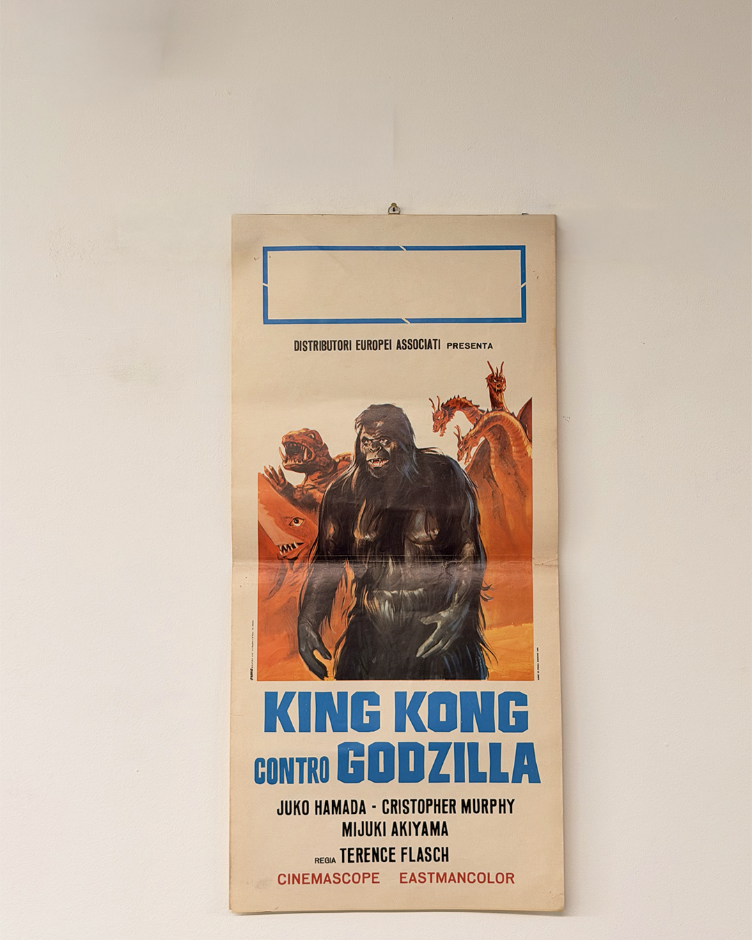 Locandina di cinema - King Kong contro Godzilla