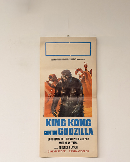Locandina di cinema - King Kong contro Godzilla