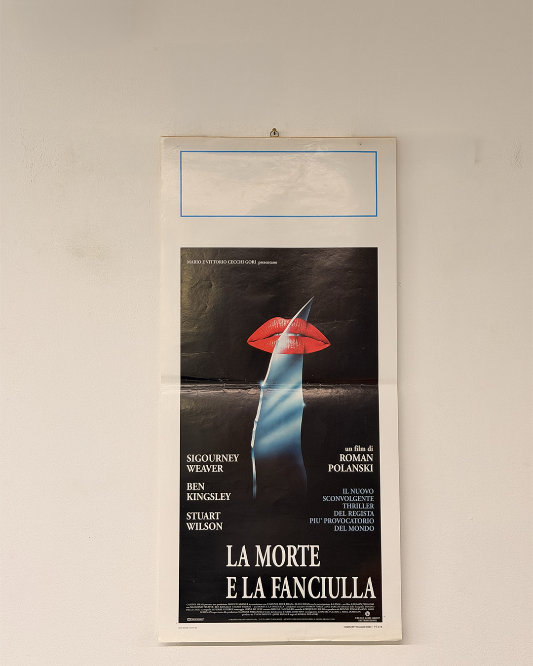 Locandina di cinema - La morte e la fanciulla - Roman Ponlanski