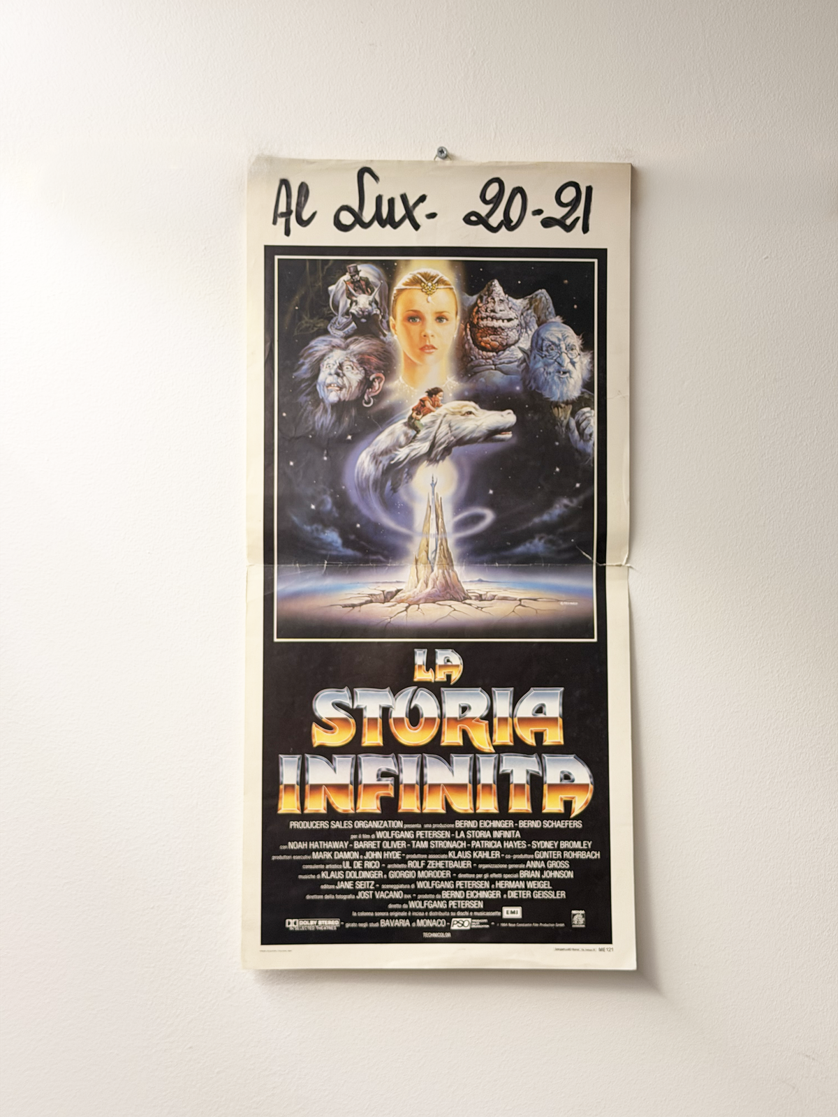 Locandina di cinema - La storia infinita - Steven Spielberg