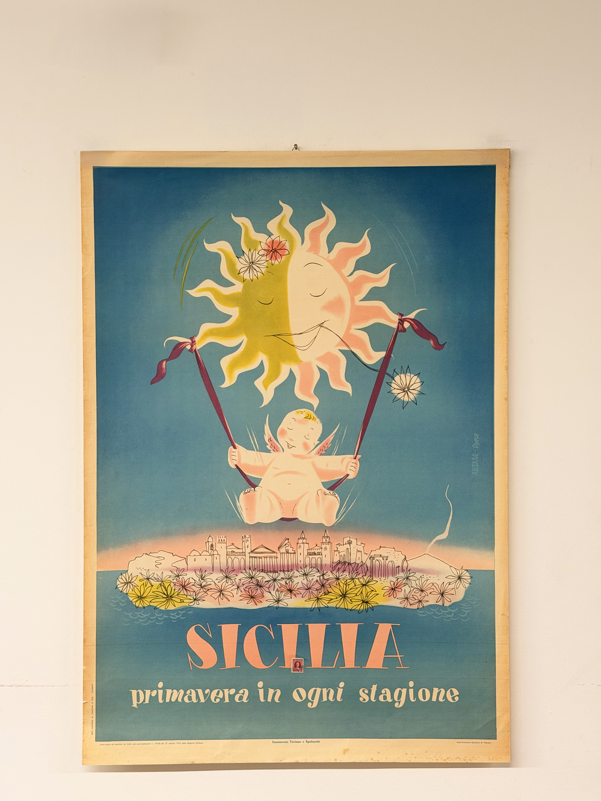 Manifesto pubblicitario originale - Sicilia