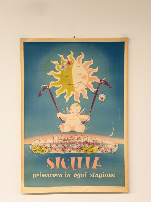 Manifesto pubblicitario originale - Sicilia