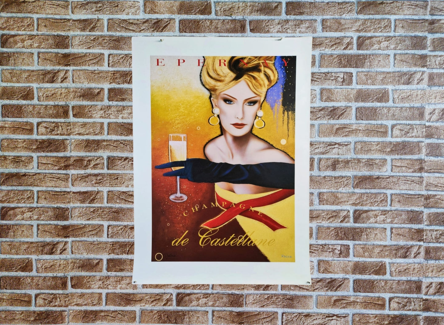 Razzia | Manifesto pubblicitario - Epernay de Castellane Champagne vino