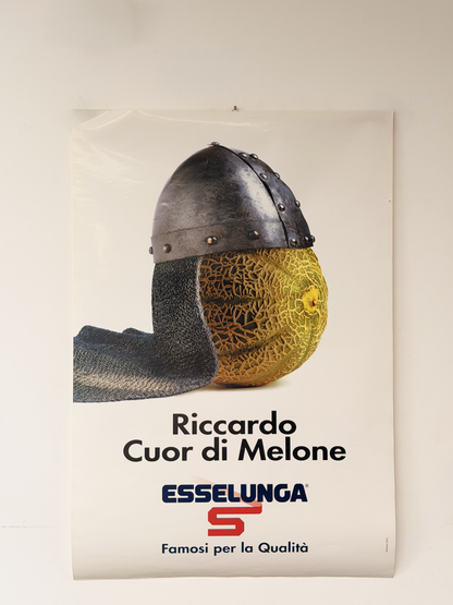 Manifesto pubblicitario originale - Riccardo Cuor di Melone Esselunga