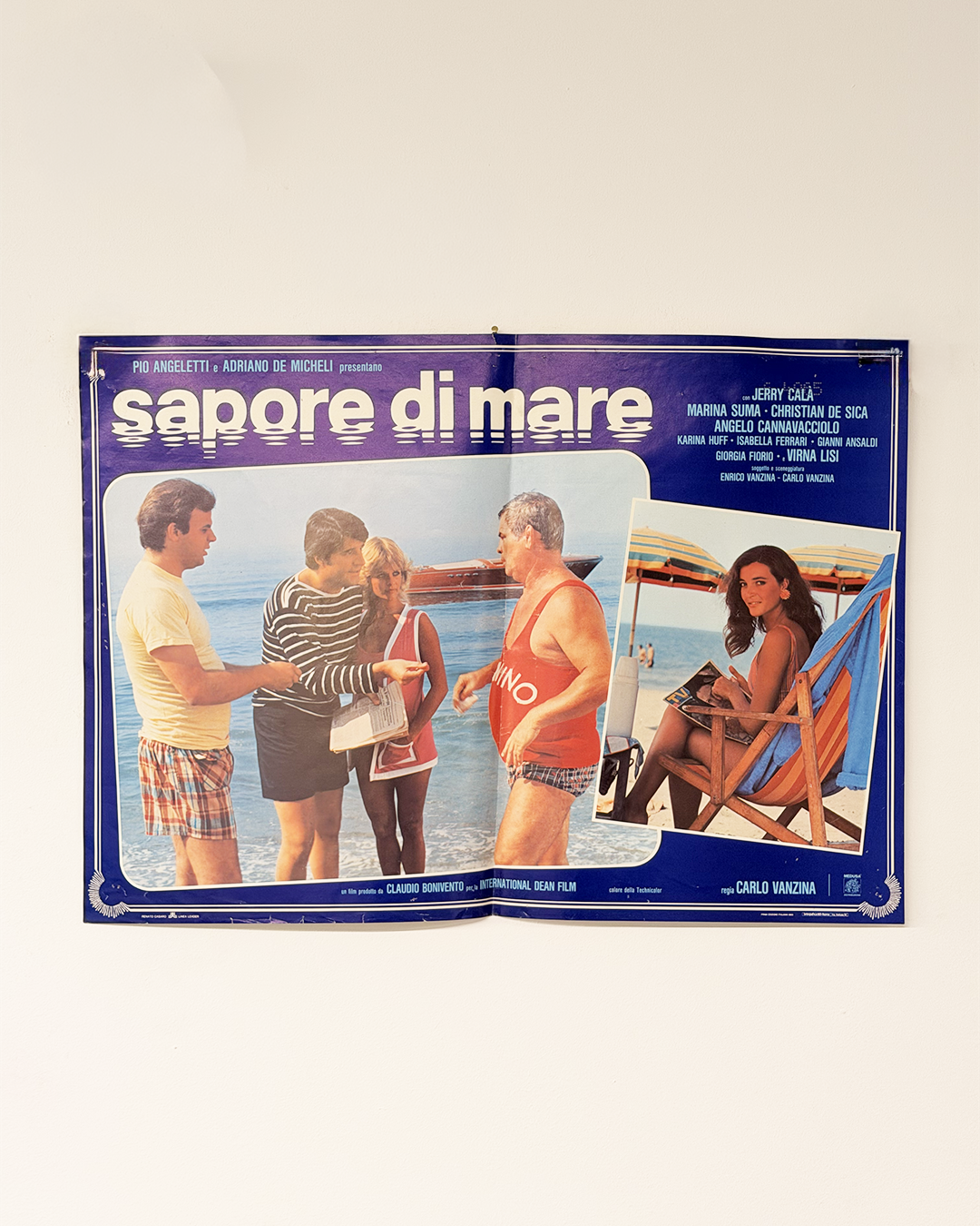 Fotobusta di cinema - Sapore di mare (motoscafo Riva)