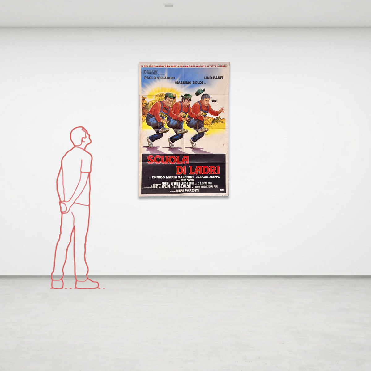 Manifesto originale di cinema - Scuola di Ladri