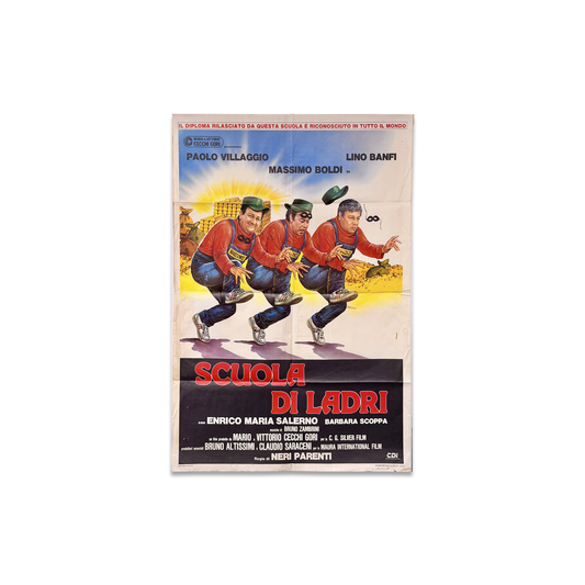 Manifesto originale di cinema - Scuola di Ladri