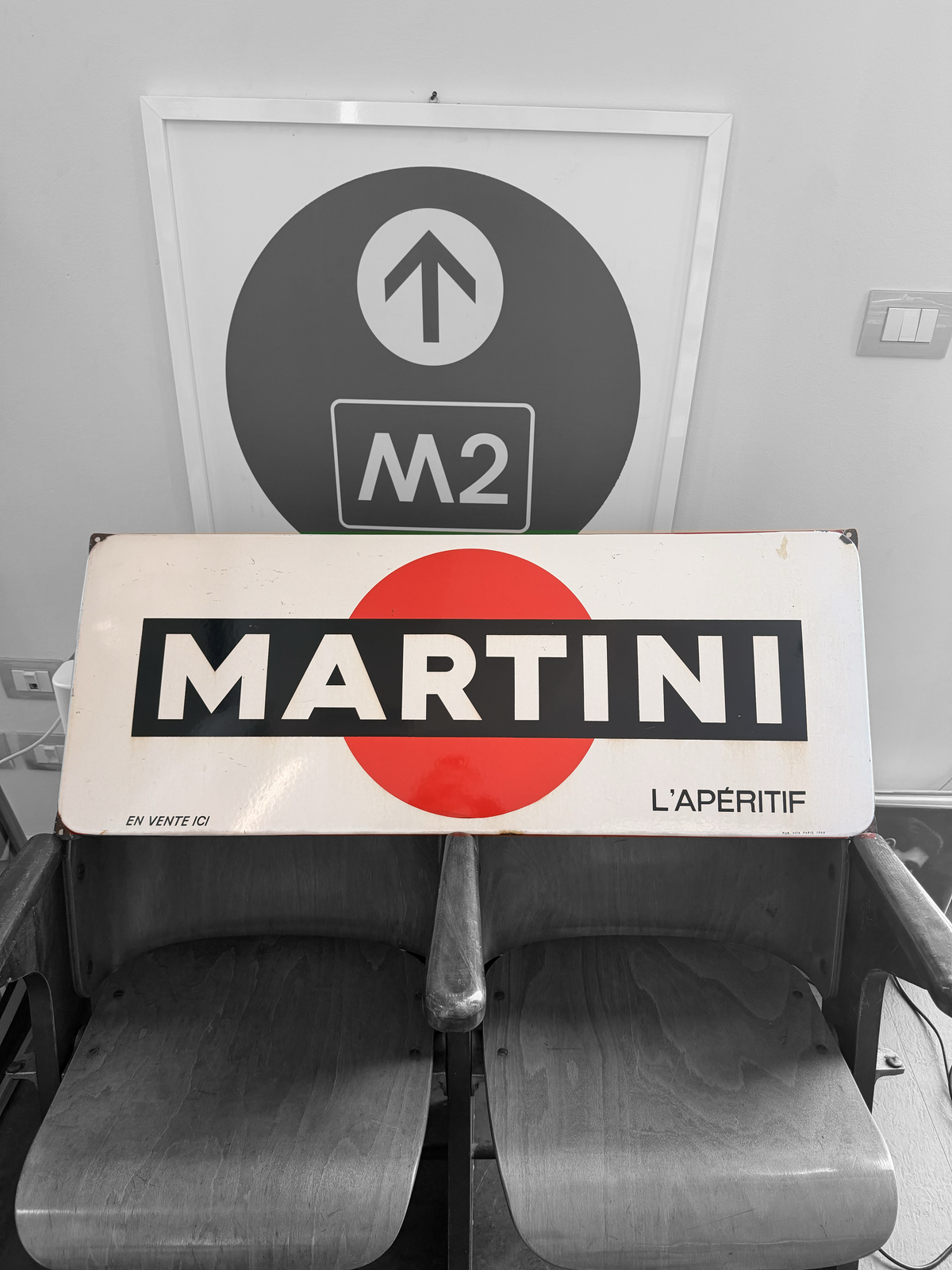Insegna smaltata originale - Martini L'aperitif