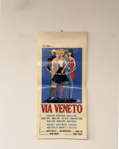 Locandina di cinema - Via Veneto (Roma)