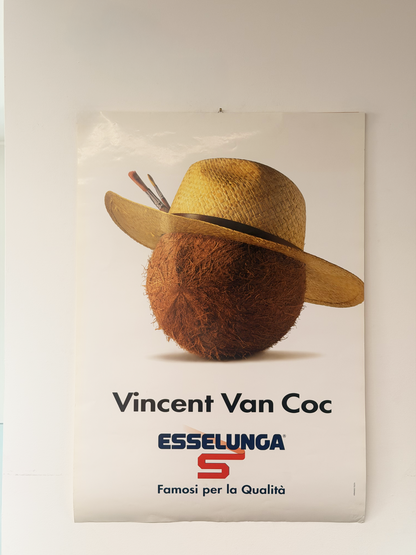 Manifesto pubblicitario originale - Vincent Van Coc Esselunga