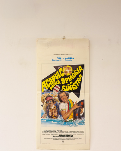 Locandina di cinema - Acapulco prima spiaggia a sinistra