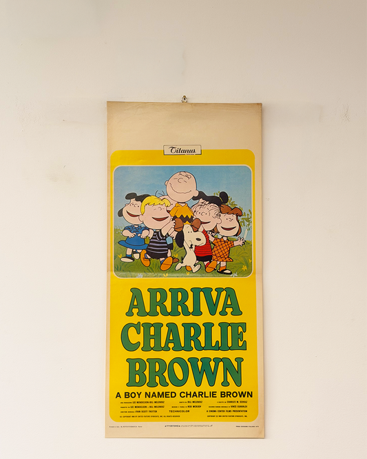 Locandina di cinema - Arriva Charlie Brown - Snoopy