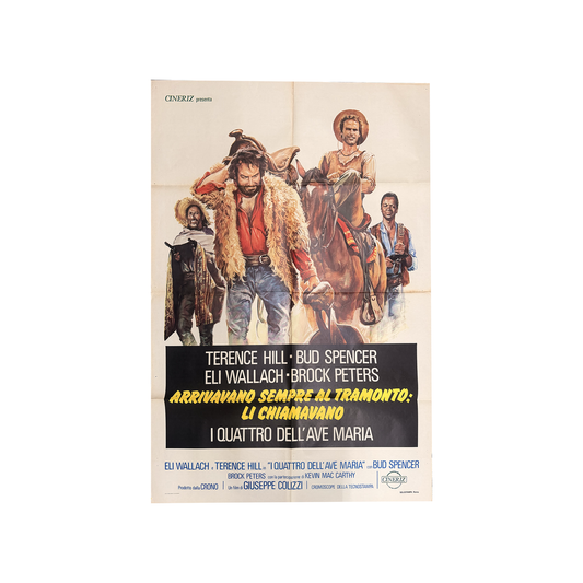 Manifesto di cinema - Arrivavano sempre al tramonto - Bud Spencer - Terence Hill