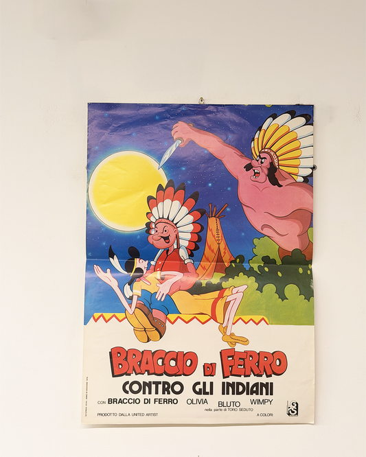 Manifesto di cinema - Braccio di ferro contro gli indiani