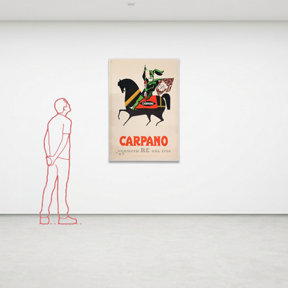 Manifesto pubblicitario originale - Carpano il vermuth Re