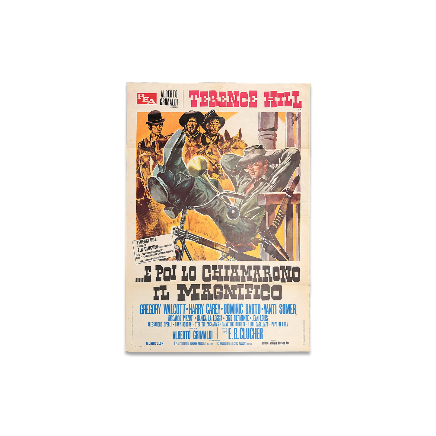 Manifesto di cinema - E poi lo chiamarono il magnifico - Terence Hill