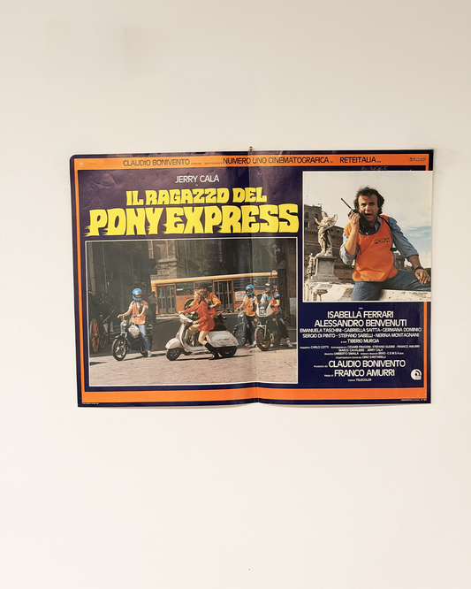 Fotobusta di cinema - Il ragazzo di pony express (Vespa)