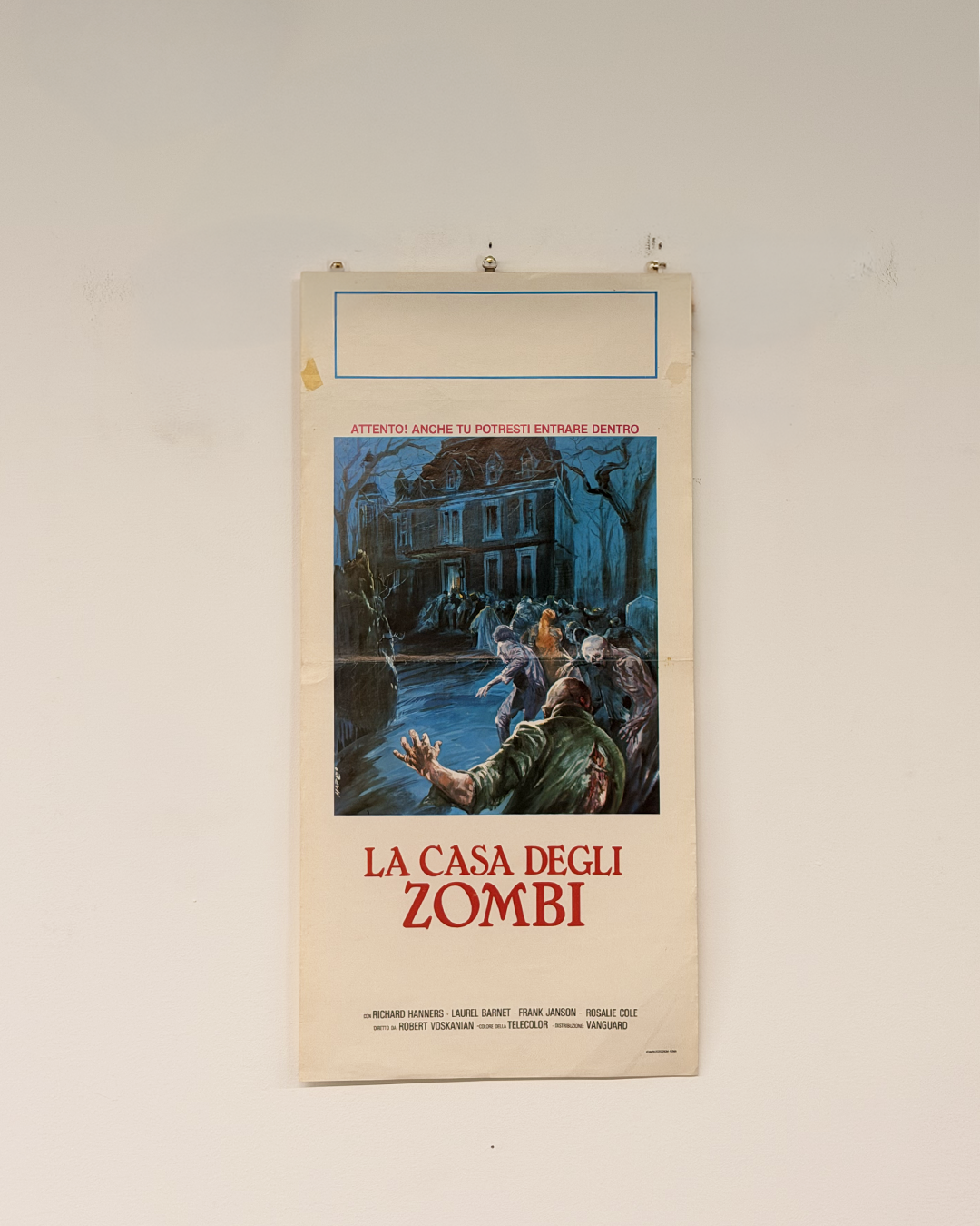 Locandina di cinema - La casa degli Zombi