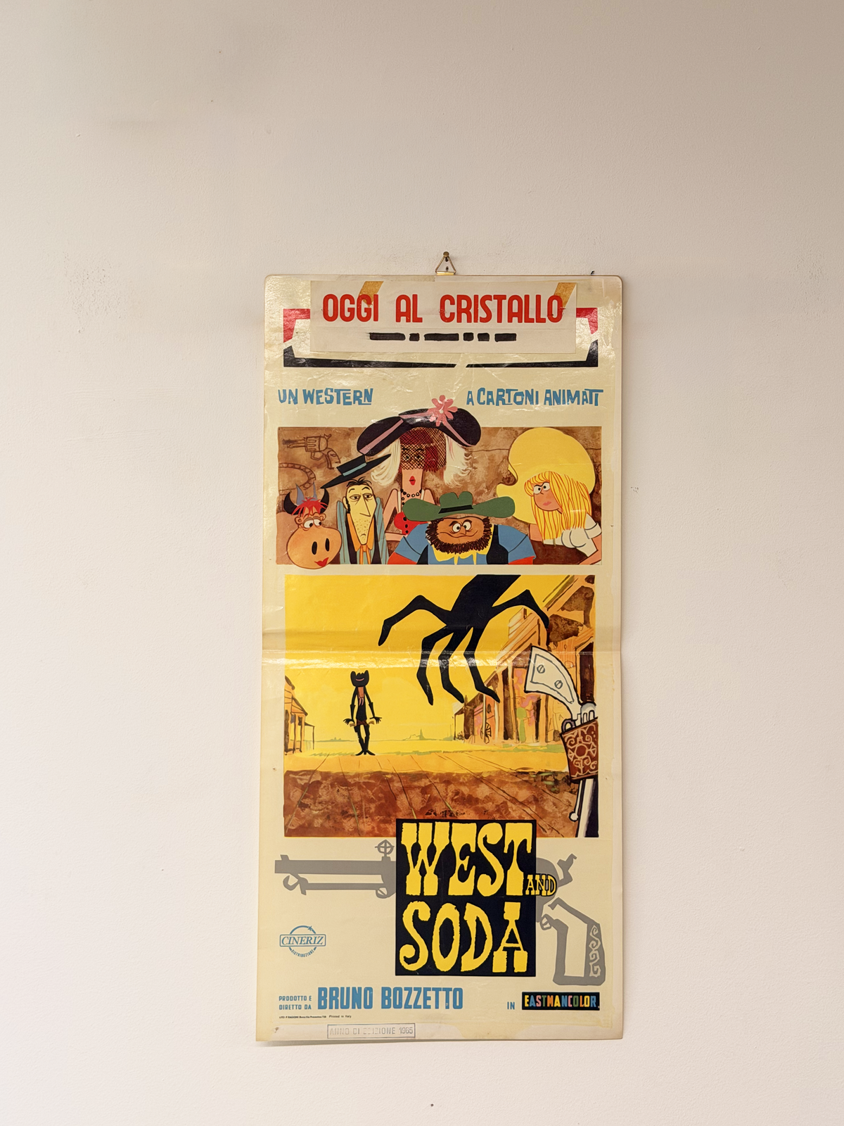 Locandina di cinema - West Soda - Bruno Bozzetto