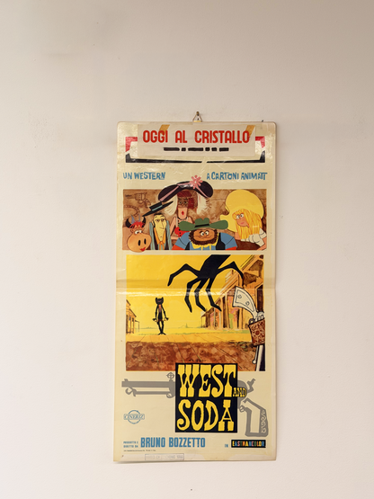Locandina di cinema - West Soda - Bruno Bozzetto