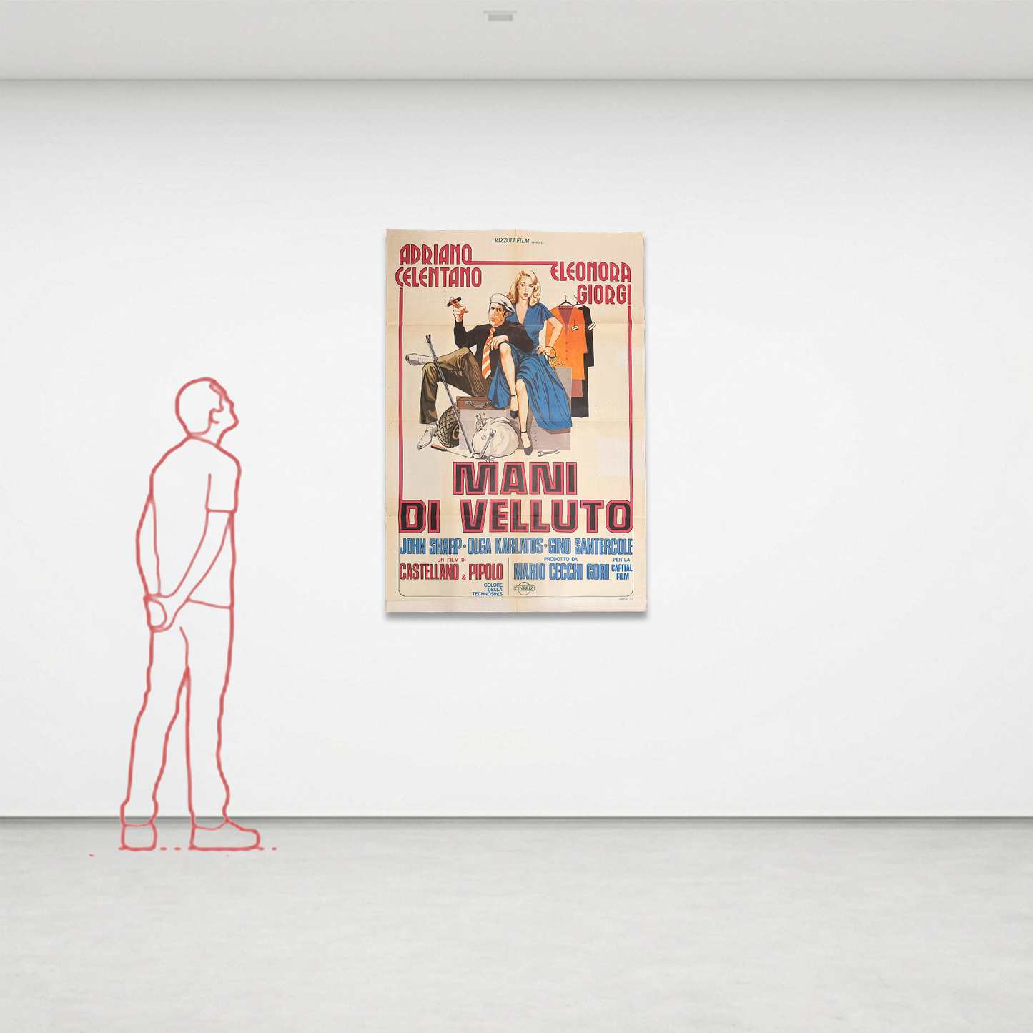 Manifesto di cinema - Mani di Velluto - Adriano Celentano