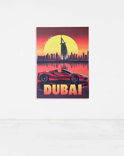 Manifesto decorativo - Dubai Ferrari