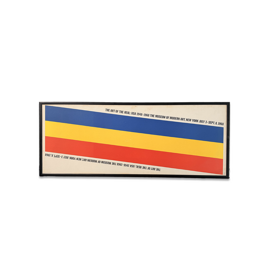 Manifesto pubblicitario originale - The Art of the real: USA 1948-1968 - MoMA New York