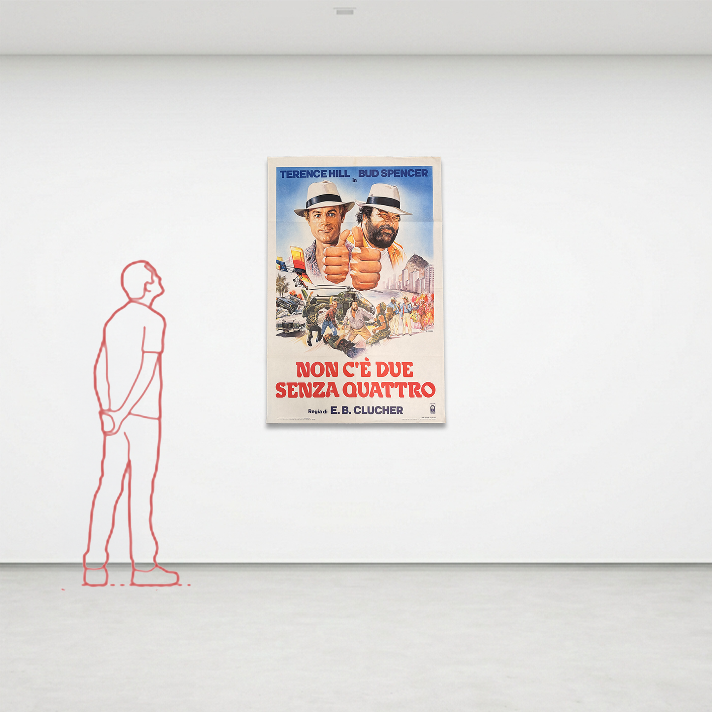 Manifesto di cinema - Non c'è due senza quattro - Bud Spencer e Terence Hill