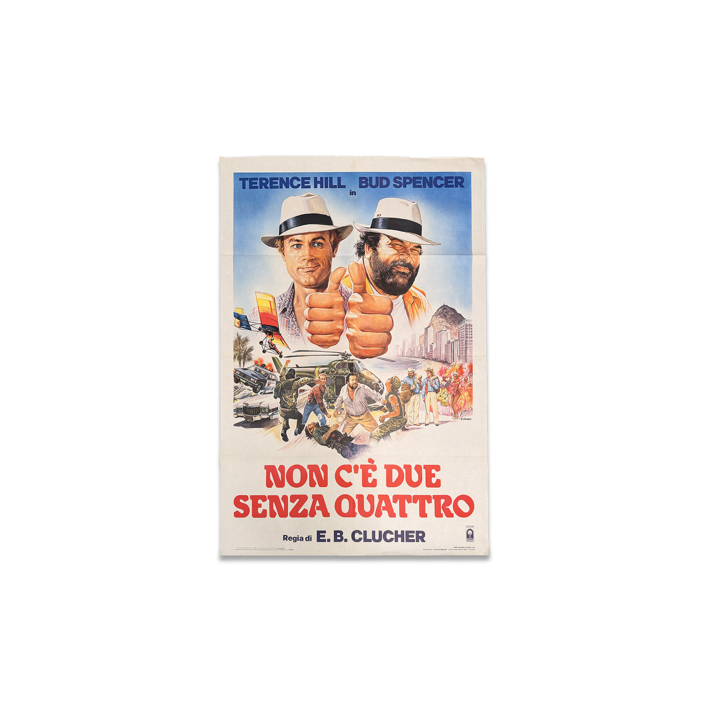 Manifesto di cinema - Non c'è due senza quattro - Bud Spencer e Terence Hill