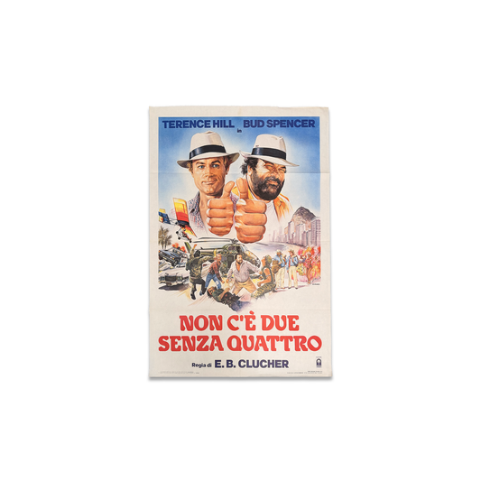 Manifesto di cinema - Non c'è due senza quattro - Bud Spencer e Terence Hill