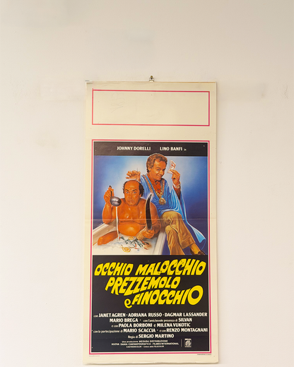 Locandina di cinema - Occhio malocchio prezzemolo e finocchio