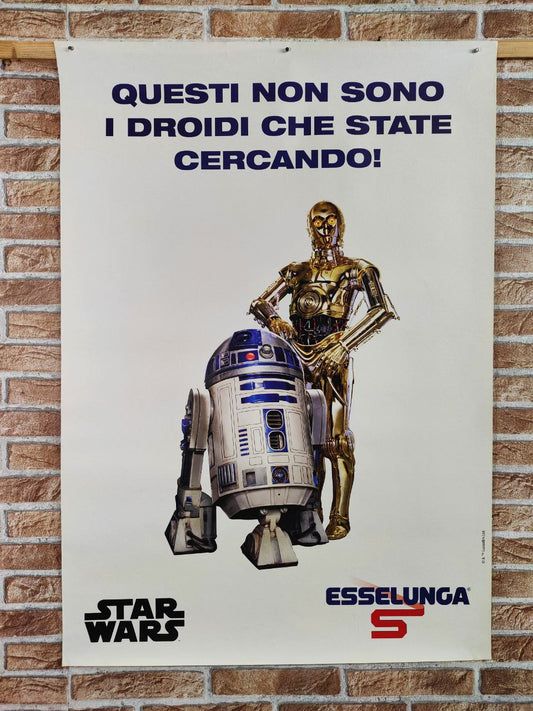 Manifesto originale pubblicitario - Esselunga, Star Wars