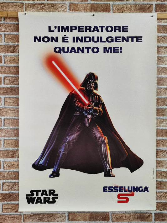 Manifesto originale pubblicitario - Esselunga, Star Wars