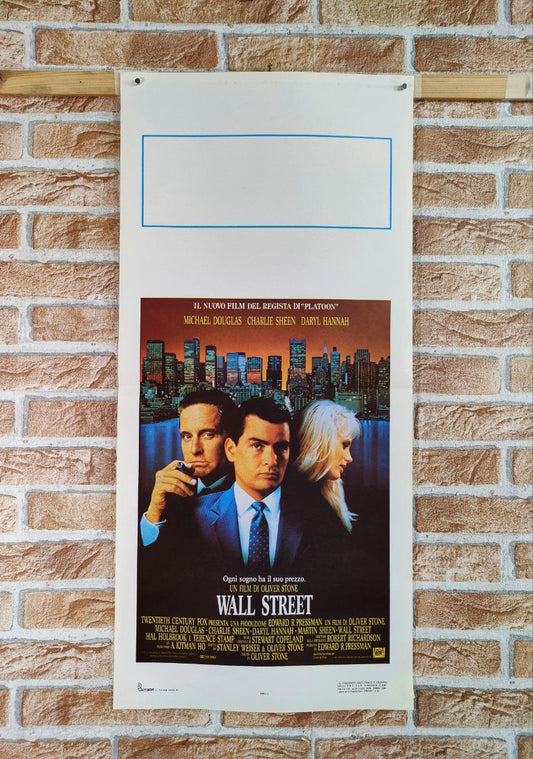 Locandina originale di cinema -  Wall Street