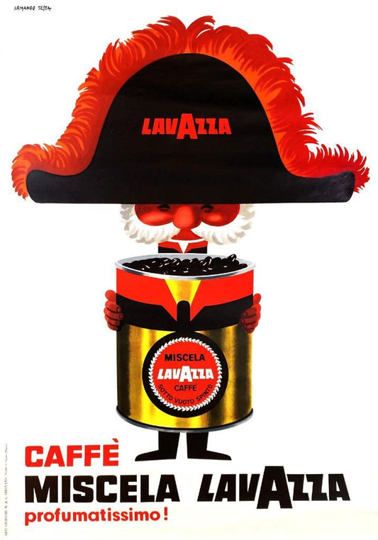 Manifesto originale pubblicitario - Caffè Lavazza, Napoleone